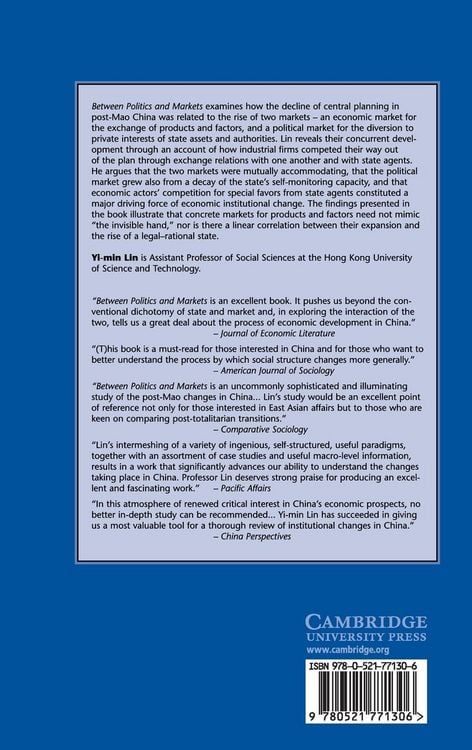Produktbild: Between Politics and Markets