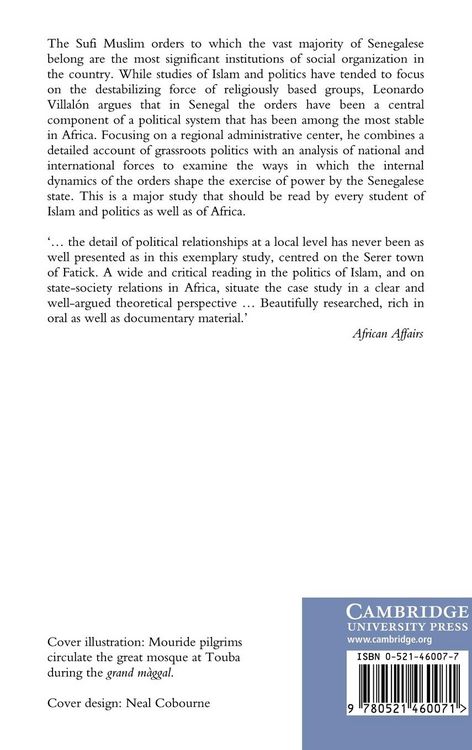 Produktbild: Islamic Society and State Power in Senegal