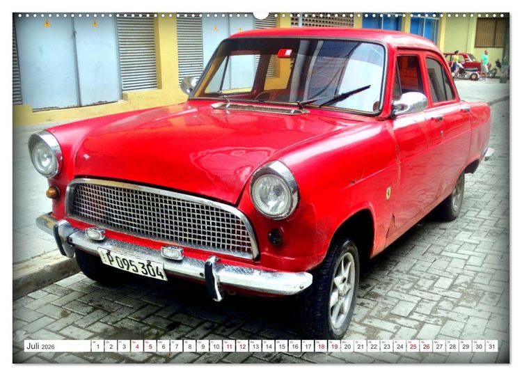 Produktbild: FORD CONSUL - Ein britischer Klassiker in Kuba (hochwertiger Premium Wandkalender 2026 DIN A2 quer), Kunstdruck in Hochglanz