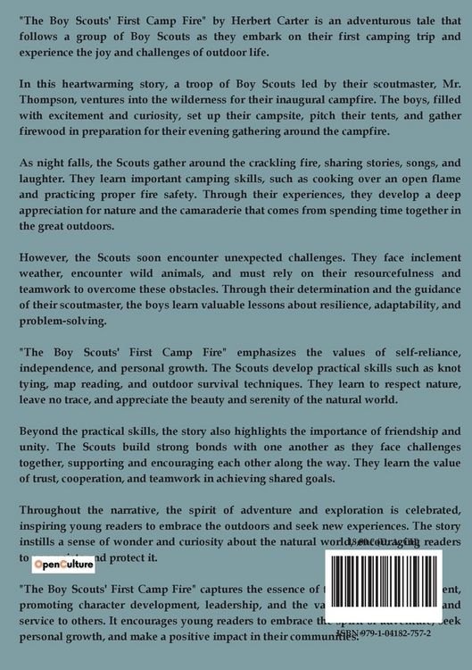 Produktbild: The Boy Scouts' First Camp Fire