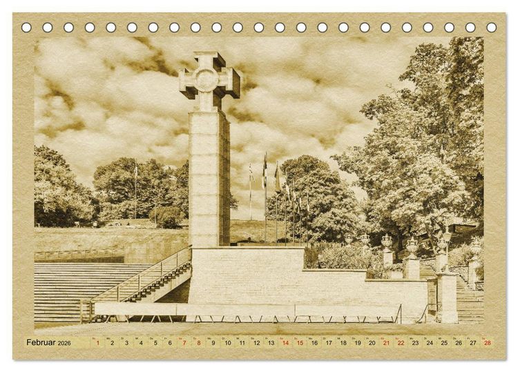 Produktbild: Das Baltikum - Ein Kalender im Zeitungsstil (Tischkalender 2026 DIN A5 quer), CALVENDO Monatskalender