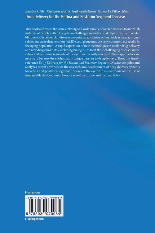 Produktbild: Drug Delivery for the Retina and Posterior Segment Disease