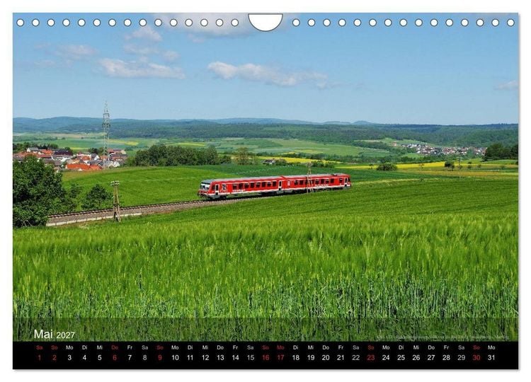Produktbild: Eisenbahn in Mitteldeutschland (Wandkalender 2027 DIN A4 quer), CALVENDO Monatskalender