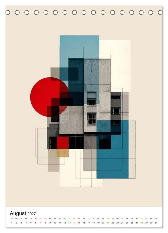 Produktbild: Bauhaus Re:Vision (Tischkalender 2027 DIN A5 hoch), CALVENDO Monatskalender