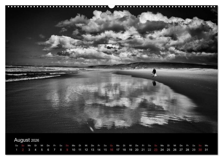 Produktbild: Das Licht in Schwarz und Wei&szlig; (hochwertiger Premium Wandkalender 2026 DIN A2 quer), Kunstdruck in Hochglanz
