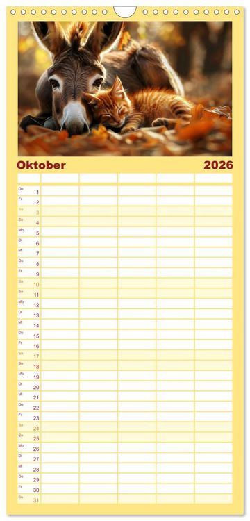 Produktbild: Familienplaner 2026 - Wenn Vertrauen siegt mit 5 Spalten (Wandkalender, 21 x 45 cm) CALVENDO