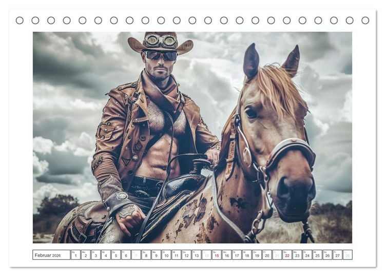 Produktbild: Im Bann des Cowboys (Tischkalender 2026 DIN A5 quer), CALVENDO Monatskalender