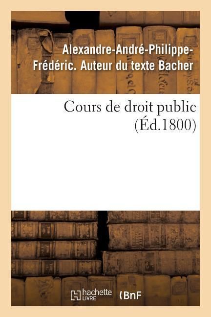 Produktbild: Cours de Droit Public