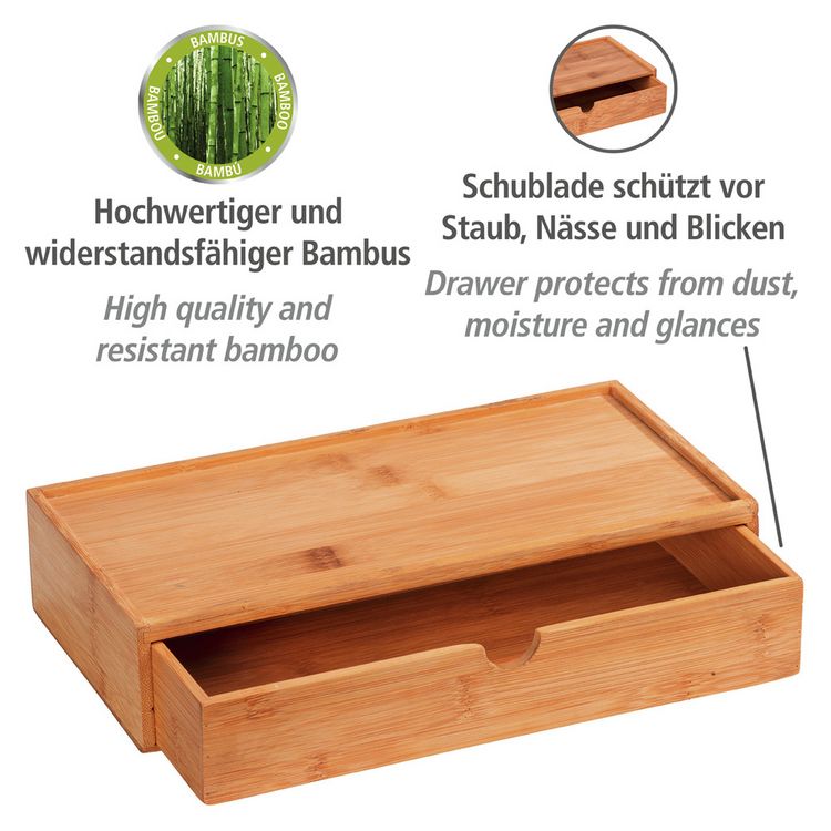 Bambus Box Mod. Terra mit Schublade, versteckte Aufbewahrungsmglichkeit  kaufen
