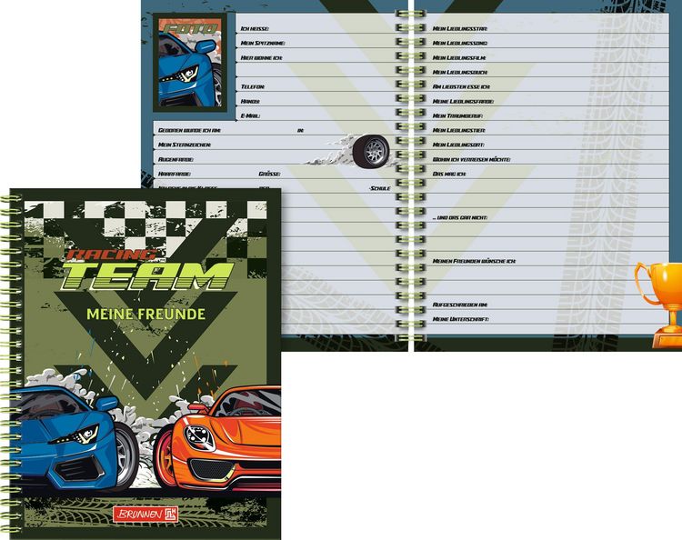 Produktbild: Freundebuch Fast Wheels