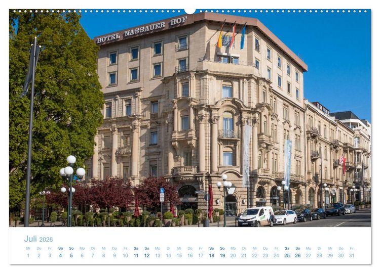 Produktbild: Daheim in Wiesbaden (hochwertiger Premium Wandkalender 2026 DIN A2 quer), Kunstdruck in Hochglanz