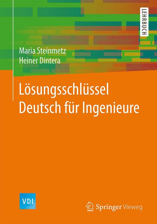 Produktbild: L&ouml;sungsschl&uuml;ssel Deutsch f&uuml;r Ingenieure