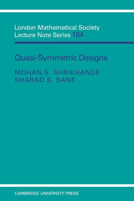Produktbild: Quasi-Symmetric Designs