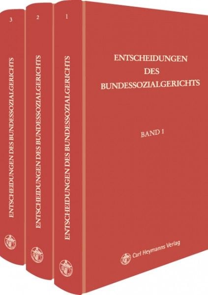 Produktbild: Entscheidungen des Bundessozialgerichts