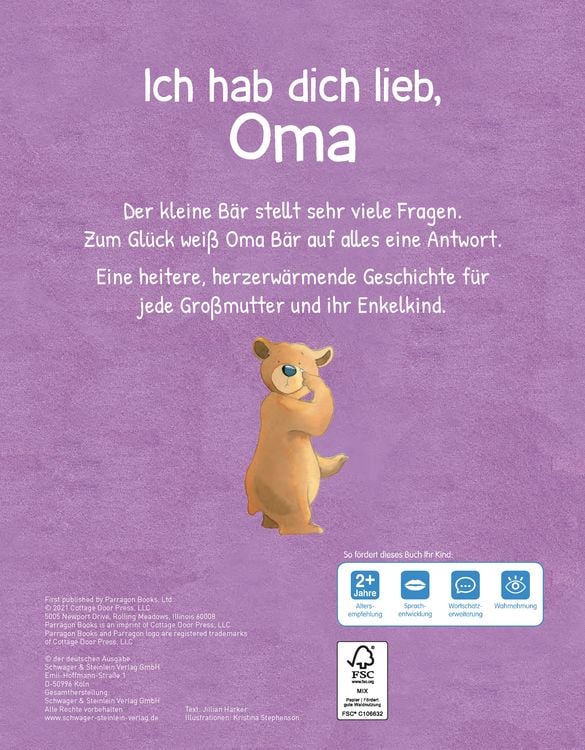 Produktbild: Ich hab dich lieb, Oma | F&uuml;r Kinder ab 2 Jahren