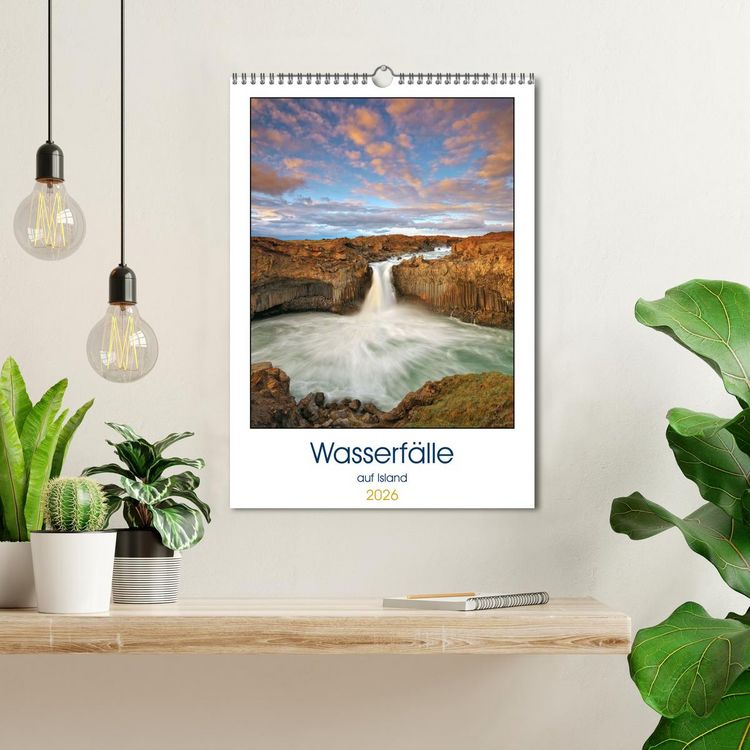 Produktbild: Wasserf&auml;lle auf Island (Wandkalender 2026 DIN A3 hoch), CALVENDO Monatskalender