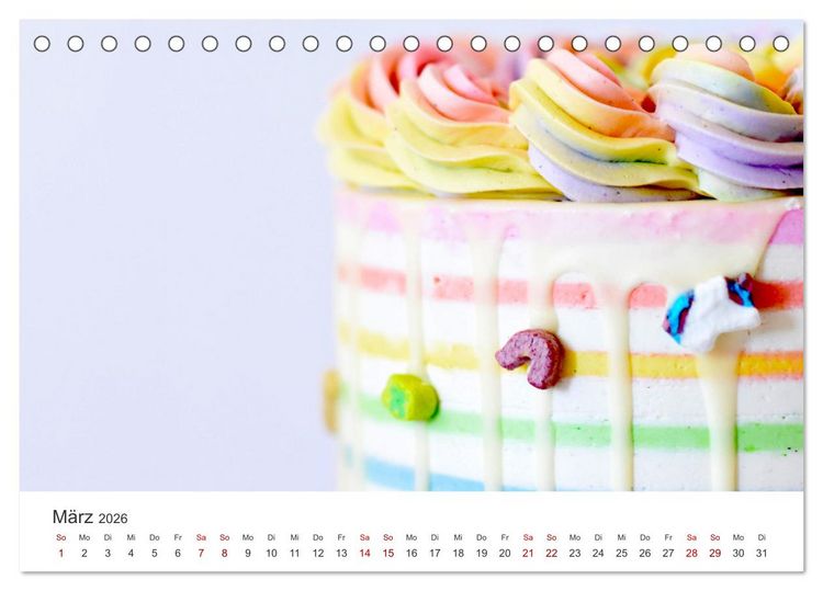 Produktbild: K&ouml;stliche Kuchen (Tischkalender 2026 DIN A5 quer), CALVENDO Monatskalender