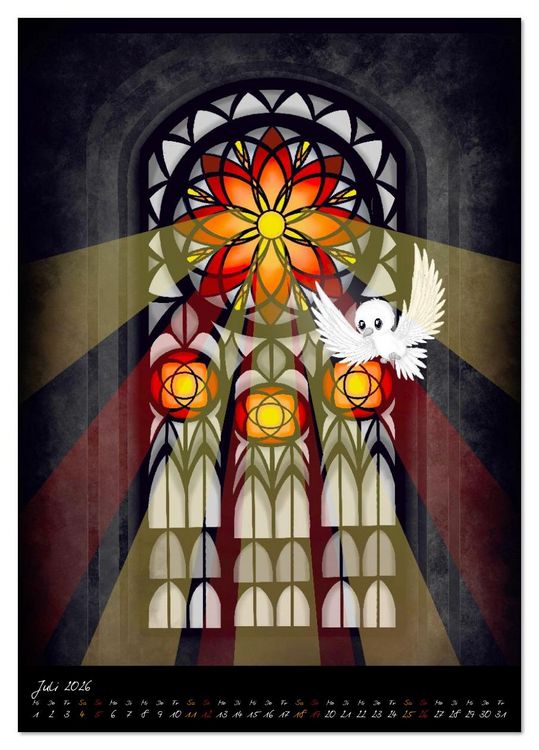 Produktbild: Gothic Fantasy Tiere (Tischkalender 2026 DIN A5 hoch), CALVENDO Monatskalender