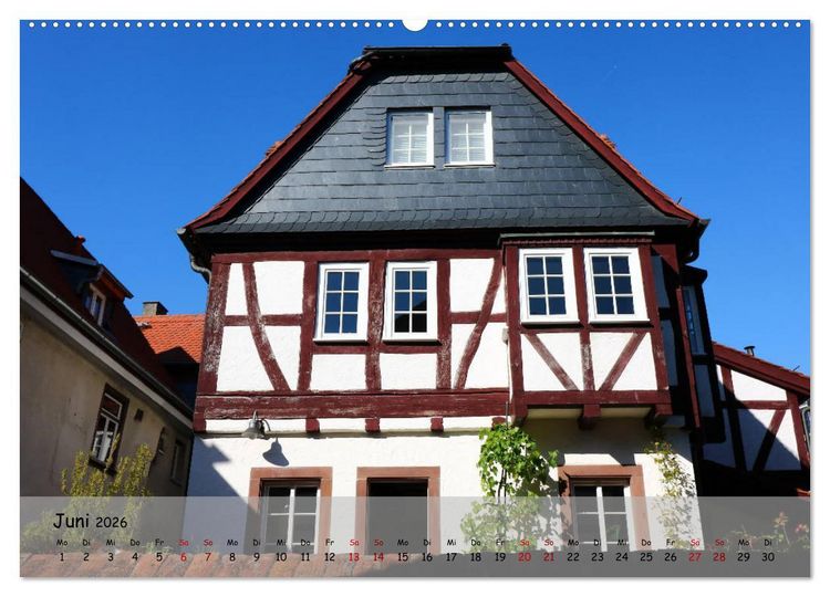 Produktbild: Fachwerkromantik in Hofheim am Taunus (Wandkalender 2026 DIN A2 quer), CALVENDO Monatskalender
