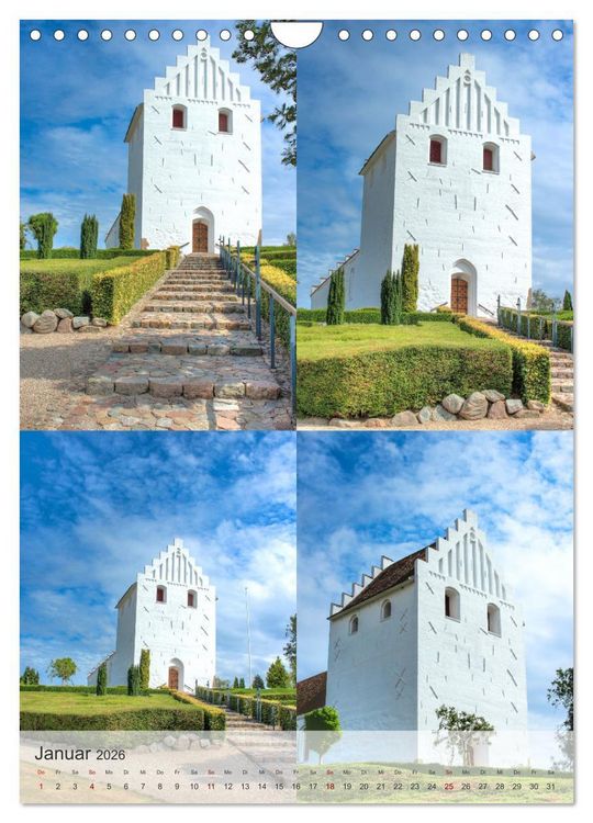 Produktbild: D&auml;nemark - Historisches F&uuml;nen (Wandkalender 2026 DIN A4 hoch), CALVENDO Monatskalender