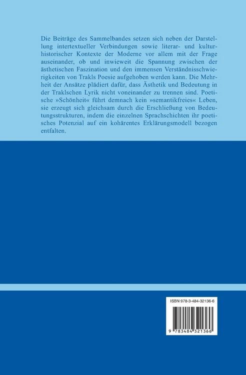 Produktbild: Georg Trakl und die literarische Moderne