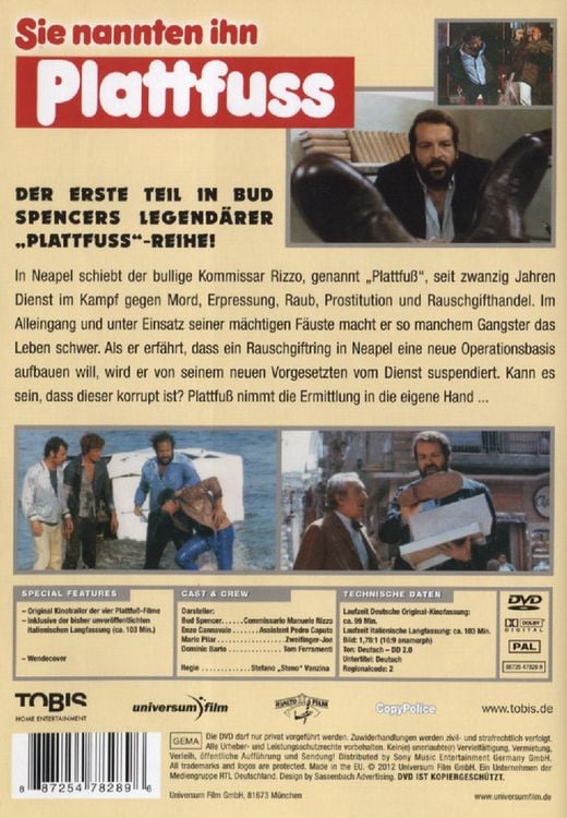 Produktbild: Bud Spencer - Sie nannten ihn Plattfuss (Remastered Version)