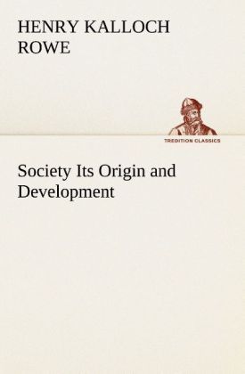 Produktbild: Society Its Origin and Development