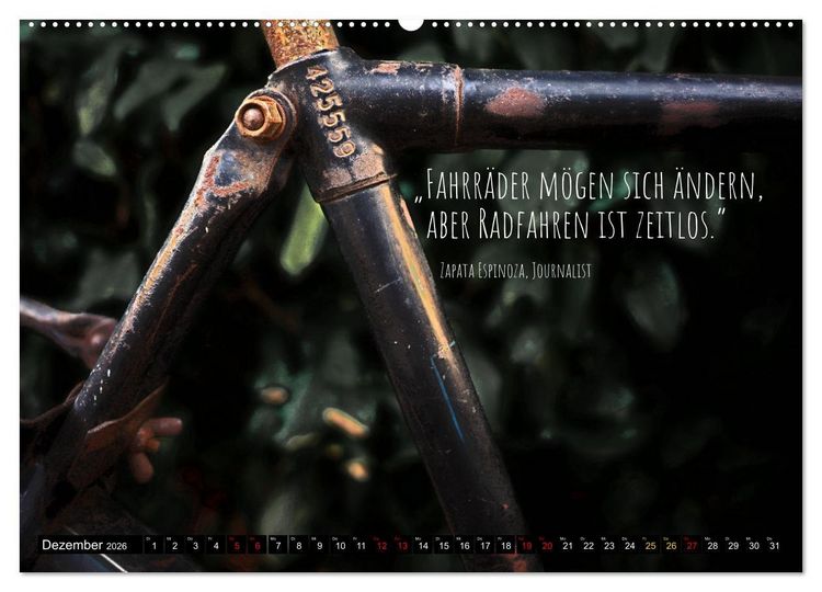 Produktbild: Velo Kunst (Wandkalender 2026 DIN A2 quer), CALVENDO Monatskalender