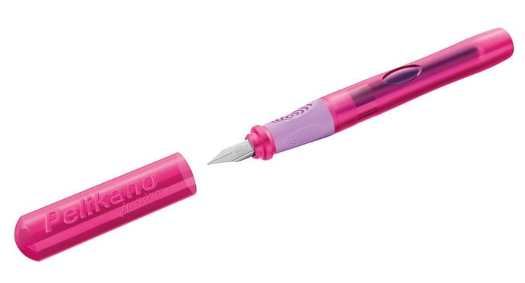 Produktbild: Pelikan F&uuml;ller Pelikano&reg; Junior Schreiblernf&uuml;ller, f&uuml;r Rechtsh&auml;nder, Pink, Feder A
