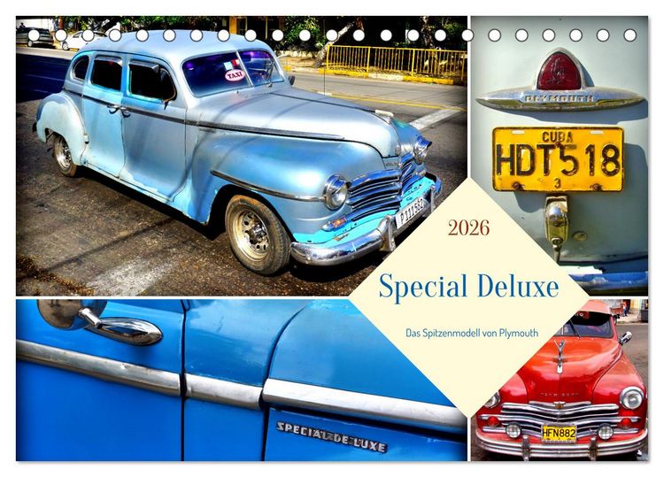 Produktbild: Special Deluxe - Das Spitzenmodell von Plymouth (Tischkalender 2026 DIN A5 quer), CALVENDO Monatskalender