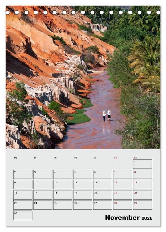 Produktbild: VIETNAM - Mein Urlaubsplaner (Tischkalender 2026 DIN A5 hoch), CALVENDO Monatskalender