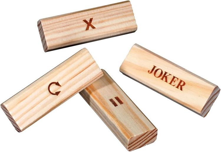 Erzi Stapelgeister XXL – 80-teiliges Holzspiel, Lernspiel Für Kinder, Bunt Lackiert