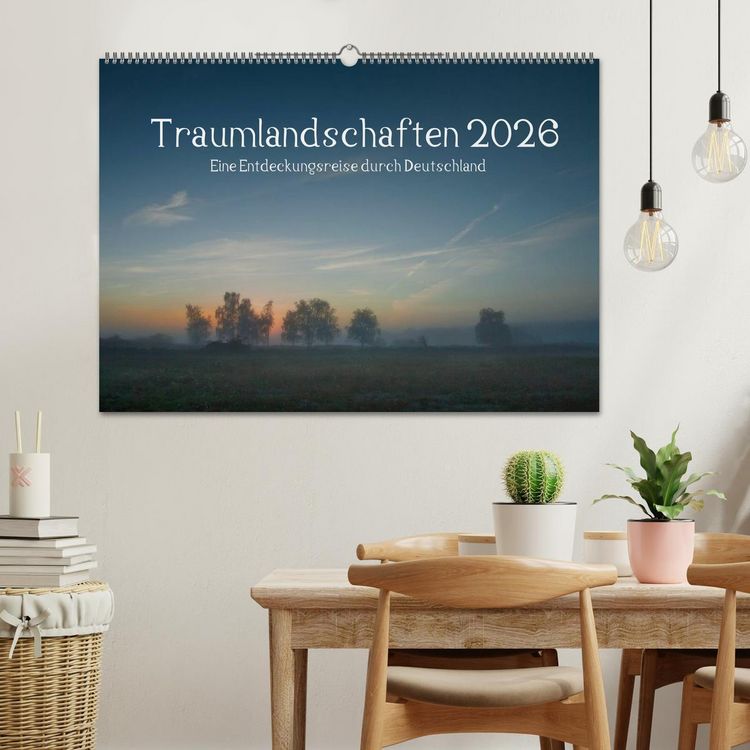 Produktbild: Traumlandschaften 2026 (Wandkalender 2026 DIN A2 quer), CALVENDO Monatskalender