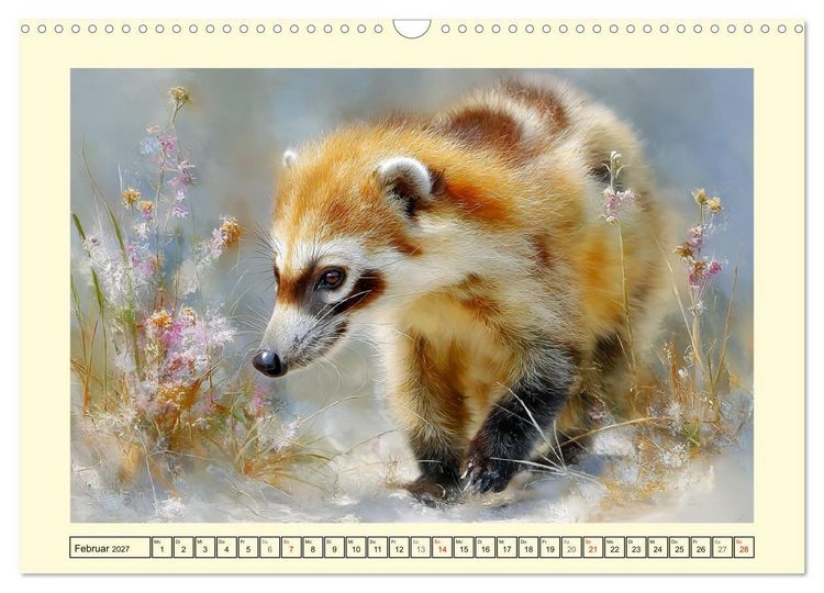 Produktbild: Nasenb&auml;ren. Neugierig zwischen &Auml;sten und Strand (Wandkalender 2027 DIN A3 quer), CALVENDO Monatskalender