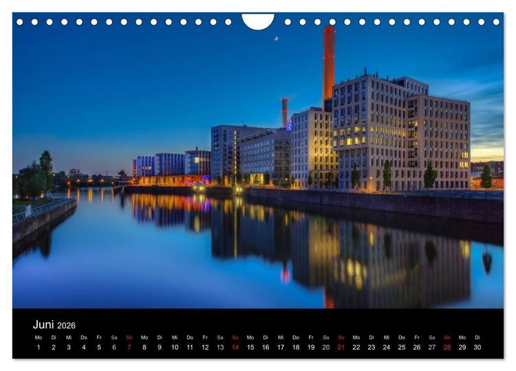 Produktbild: Frankfurt Skylights 2026 (Wandkalender 2026 DIN A4 quer), CALVENDO Monatskalender