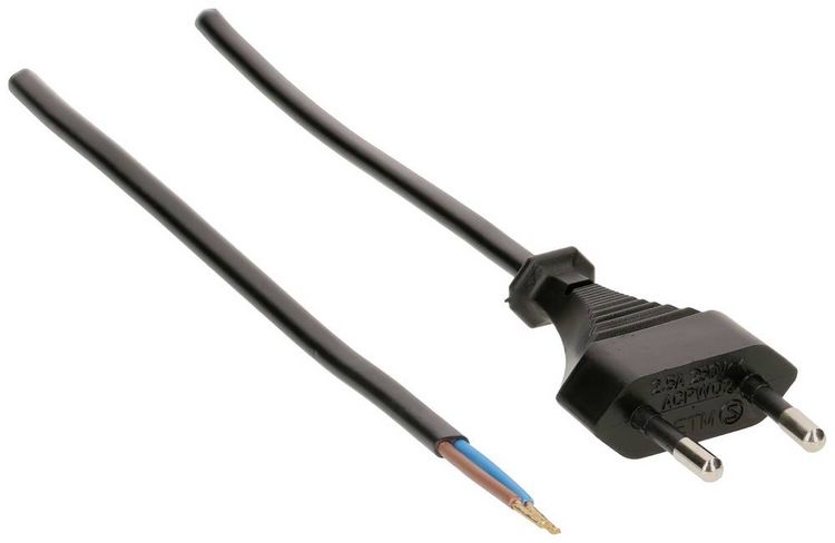 Produktbild: Max Hauri 138770 Strom Anschlusskabel Schwarz 3m