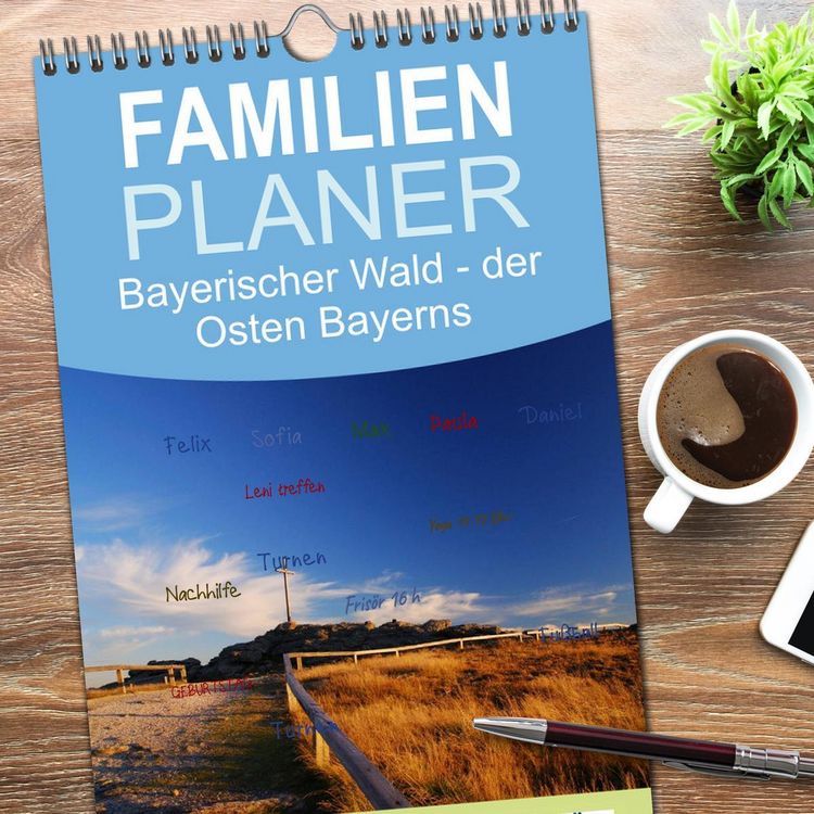 Produktbild: Familienplaner 2026 - Bayerischer Wald - der Osten Bayerns mit 5 Spalten (Wandkalender, 21 x 45 cm) CALVENDO