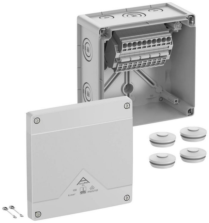 Produktbild: Spelsberg 40644001 Abzweigkasten (L x B x H) 152 x 152 x 85mm Grau IP66, IP67, IP69 1St.