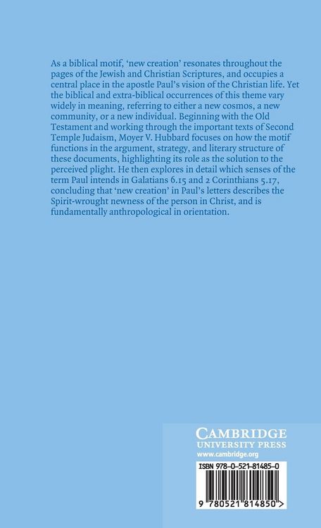 Produktbild: New Creation in Paul's Letters and Thought