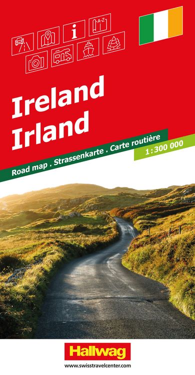 Produktbild: Hallwag Strassenkarte Irland 1:300.000
