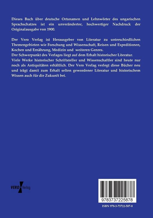 Produktbild: Deutsche Ortsnamen und Lehnw&ouml;rter des ungarischen Sprachschatzes