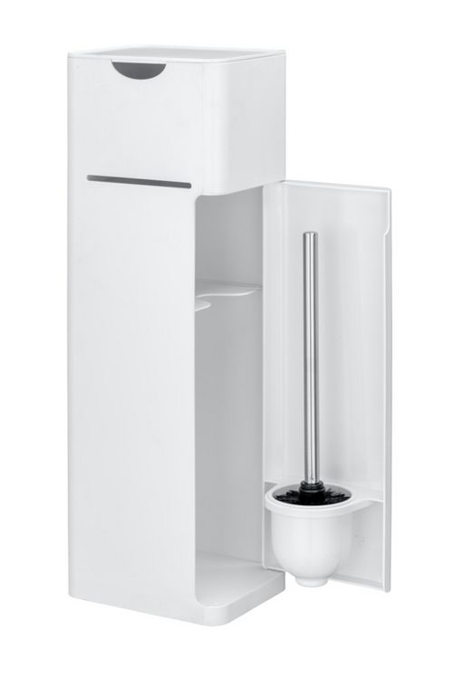 Produktbild: Stand WC-Garnitur Mod. Imon 6 in 1 Wei&szlig; matt, mit Ablage
