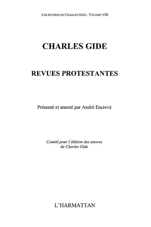 Produktbild: Charles gide vol.8