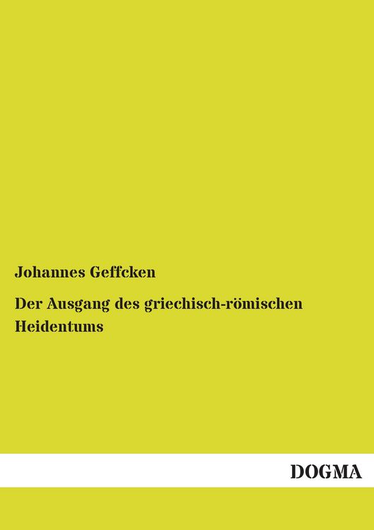 Produktbild: Der Ausgang des griechisch-r&ouml;mischen Heidentums
