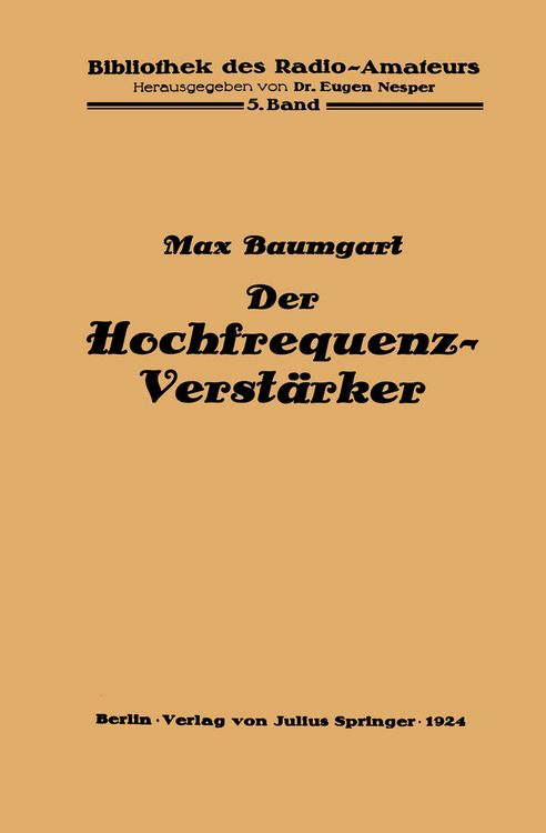 Produktbild: Der Hochfrequenz -Verst&auml;rker