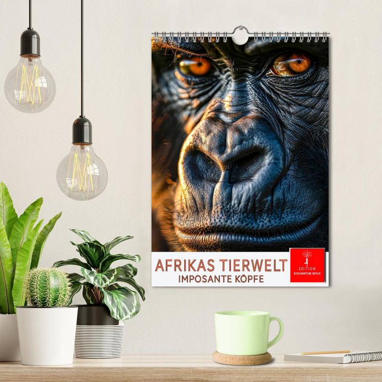 Produktbild: Afrikas Tierwelt - imposante K&ouml;pfe (Wandkalender 2026 DIN A4 hoch), CALVENDO Monatskalender