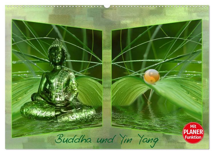 Produktbild: Buddha und Yin Yang (Wandkalender 2026 DIN A2 quer), CALVENDO Monatskalender