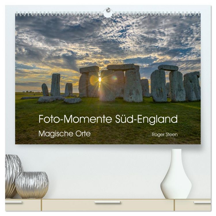 Produktbild: Foto-Momente S&uuml;d-England - Magische Orte (hochwertiger Premium Wandkalender 2026 DIN A2 quer), Kunstdruck in Hochglanz