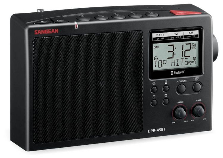 Produktbild: Sangean Tischradio DAB+, AM, FM DAB+, Bluetooth&reg; Schwarz