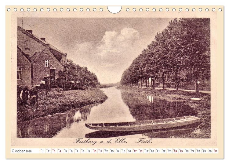 Produktbild: Gru&szlig; aus Freiburg an der Elbe (Wandkalender 2026 DIN A4 quer), CALVENDO Monatskalender